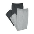 thumbnail image 1 of Fruit of the Loom Men's EverSoft Fleece Elastic Bottom Sweatpants, 2 Pack, 1 of 7
