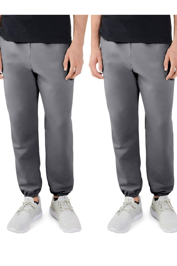 Men's EverSoft Fleece Elastic Bottom Sweatpants, 2 Pack