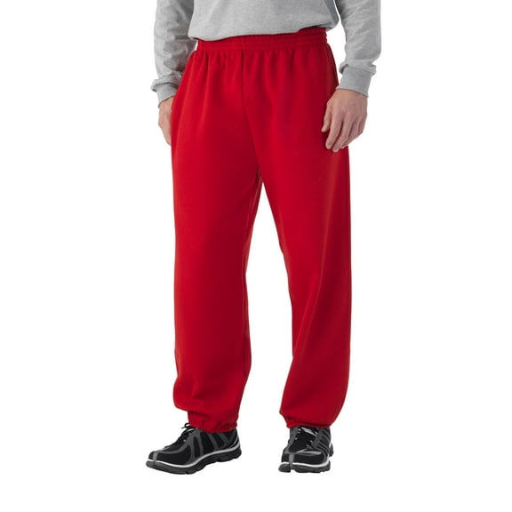 Fruit of the Loom Men's EverSoft Fleece Elastic Bottom Sweatpants, Up to Size 4XL