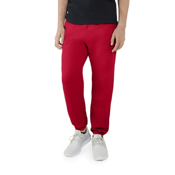 Fruit of the Loom Men's EverSoft Fleece Elastic Bottom Sweatpants, Up to Size 4XL