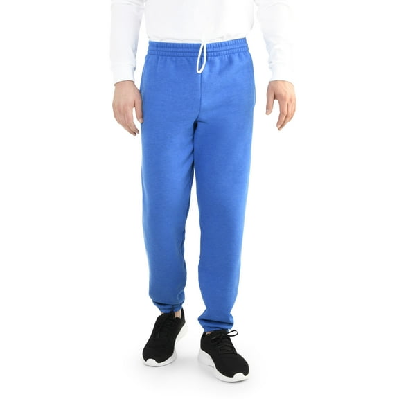 Fruit of the Loom Men's EverSoft Fleece Elastic Bottom Sweatpants, Up to Size 4XL