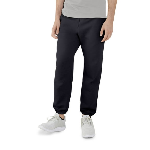 Fruit of the Loom Men's EverSoft Fleece Elastic Bottom Sweatpants, Up to Size 4XL