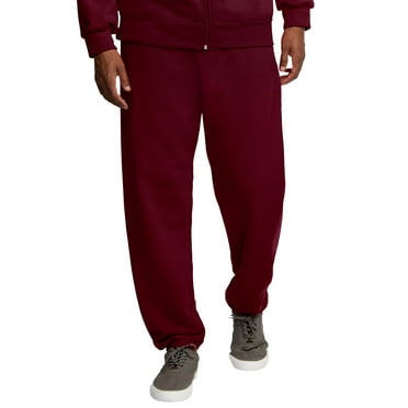 Fruit of the Loom Men's EverSoft Fleece Elastic Bottom Sweatpants with Pockets, Sizes S-4XL