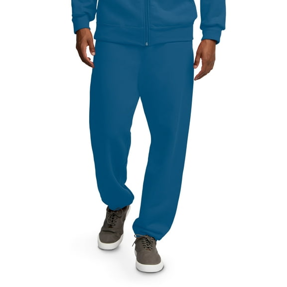 Fruit of the Loom Men's EverSoft Fleece Elastic Bottom Sweatpants with Pockets, Sizes S-4XL