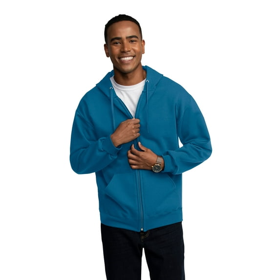 Fruit of the Loom Men's EverSoft Fleece Full Zip Hoodie Jacket, Sizes S-3XL