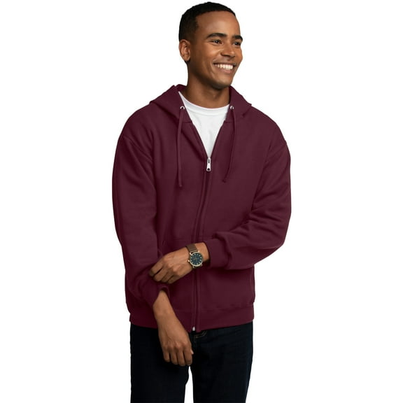 Fruit of the Loom Men's EverSoft Fleece Full Zip Hoodie Jacket, Sizes S-3XL