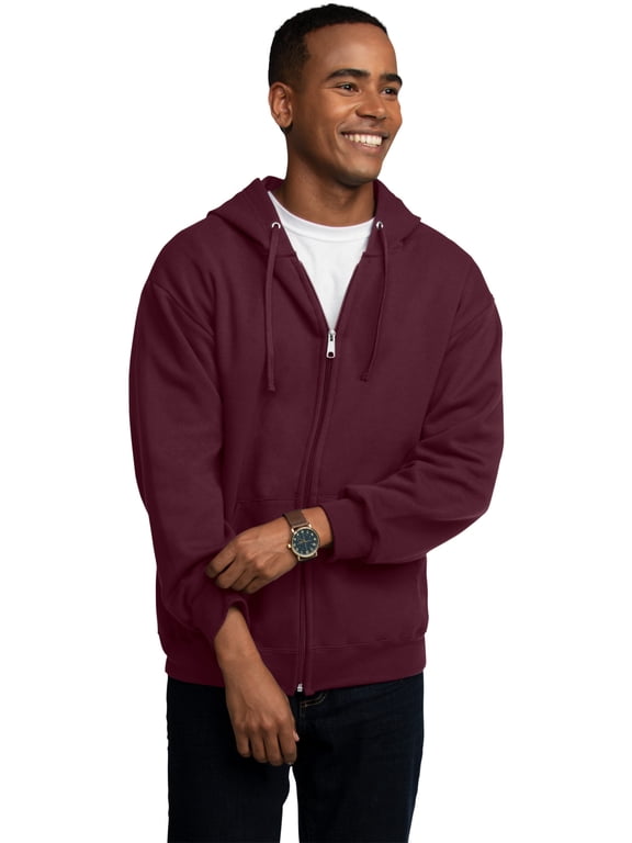 Men's EverSoft Fleece Full Zip Hoodie Jacket, Sizes S-3XL