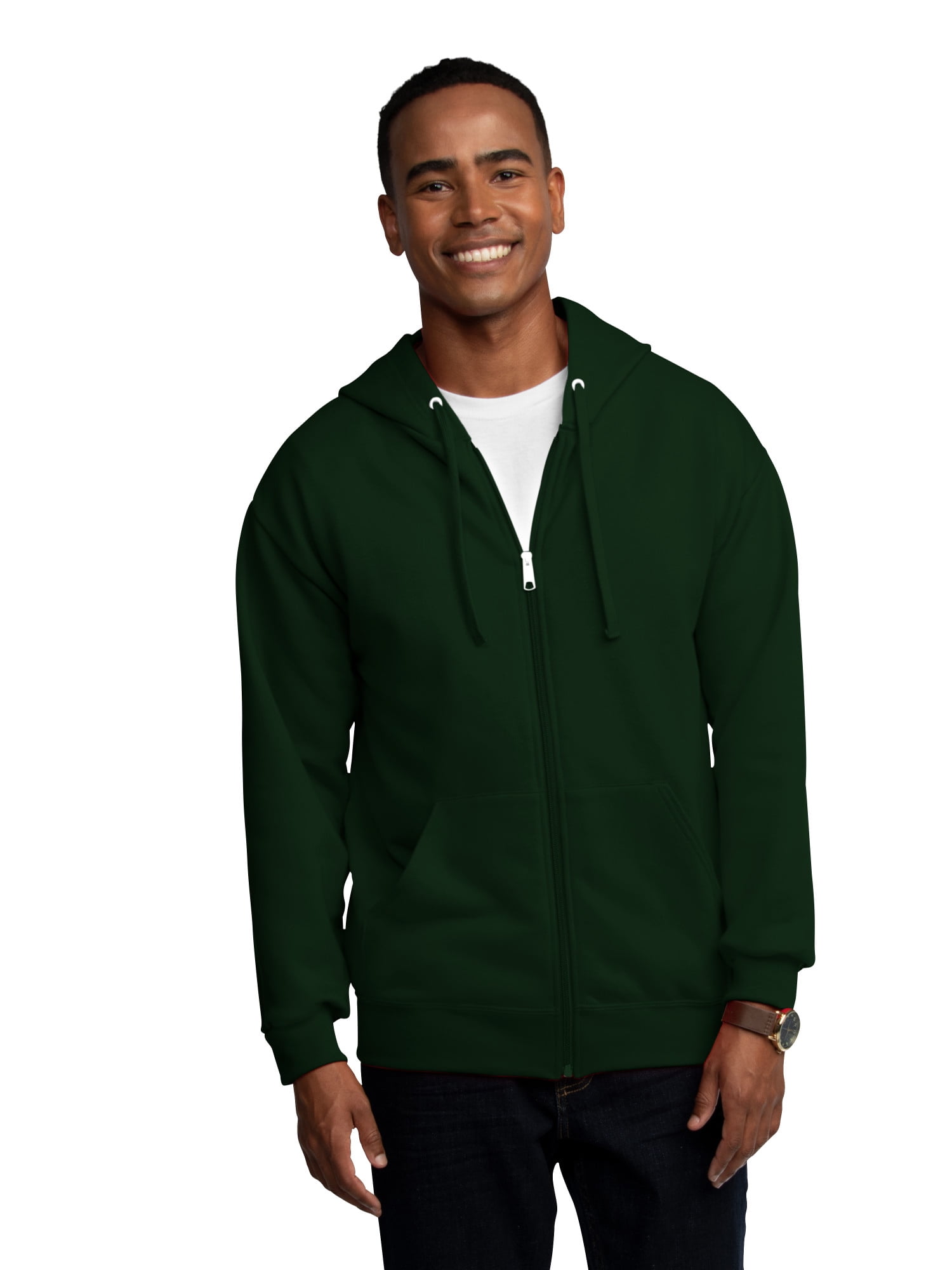 Fruit of the Loom Men's EverSoft Fleece Full Zip Hoodie Jacket