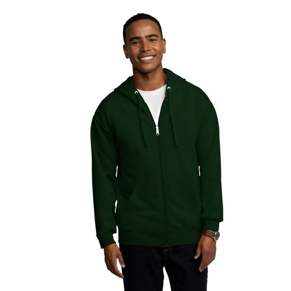 Fruit of the Loom Men's EverSoft Fleece Full Zip Hoodie Jacket, Sizes S-3XL