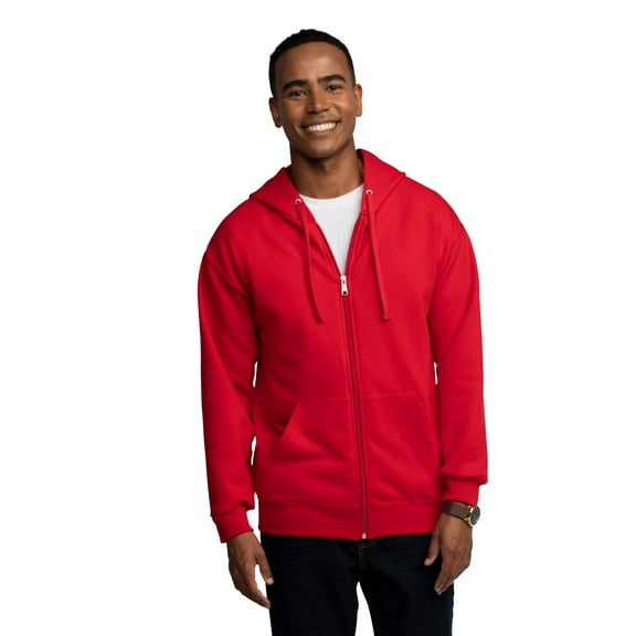 Fruit of the Loom Men's EverSoft Fleece Full Zip Hoodie Jacket, Sizes S-3XL