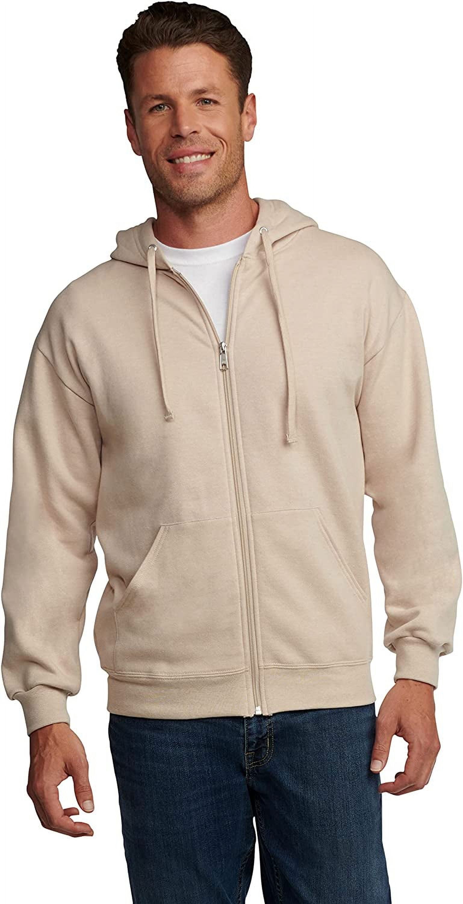 Fruit of the Loom, Men's EverSoft Fleece Full Zip Hoodie, Size S