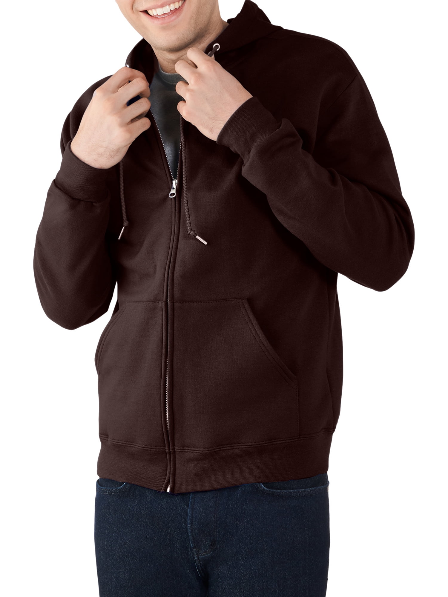 Fruit of the Loom Men's EverSoft Fleece Full Zip Hoodie Jacket, Sizes S