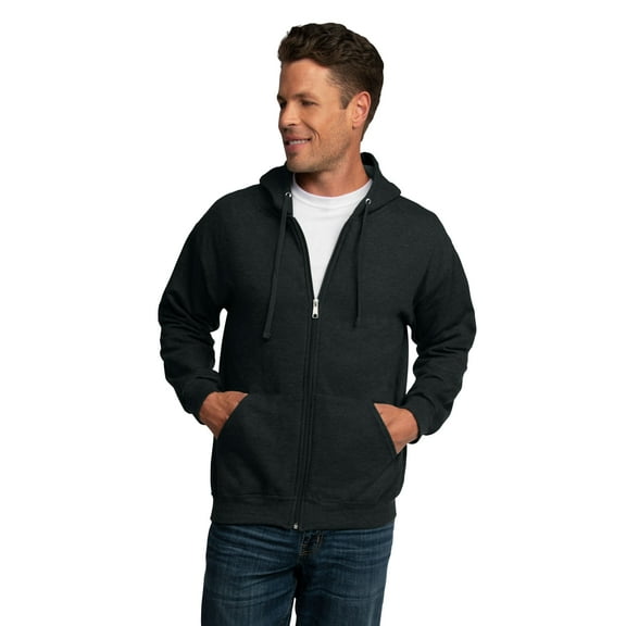 Fruit of the Loom Men's EverSoft Fleece Full Zip Hoodie Jacket, Sizes S-3XL