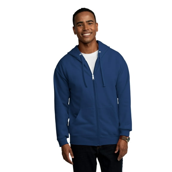 Fruit of the Loom Men's EverSoft Fleece Full Zip Hoodie Jacket, Sizes S-3XL