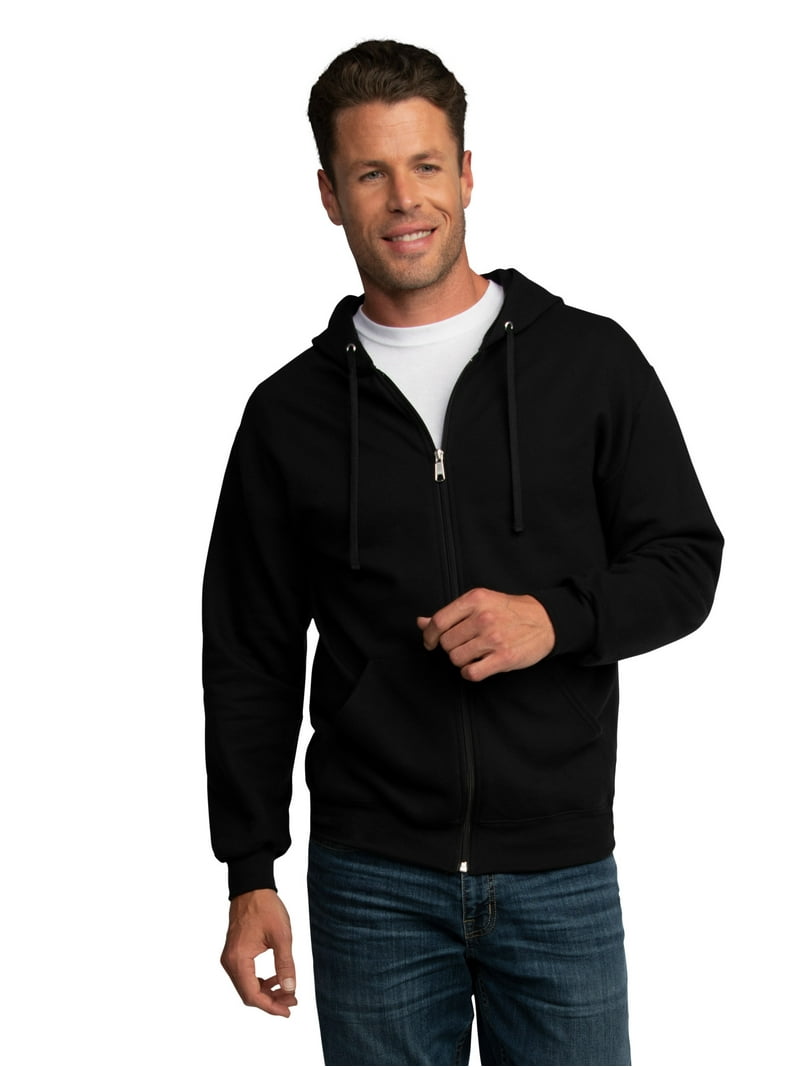Fruit of the Loom Men's EverSoft Hooded Sweatshirt with Zipper