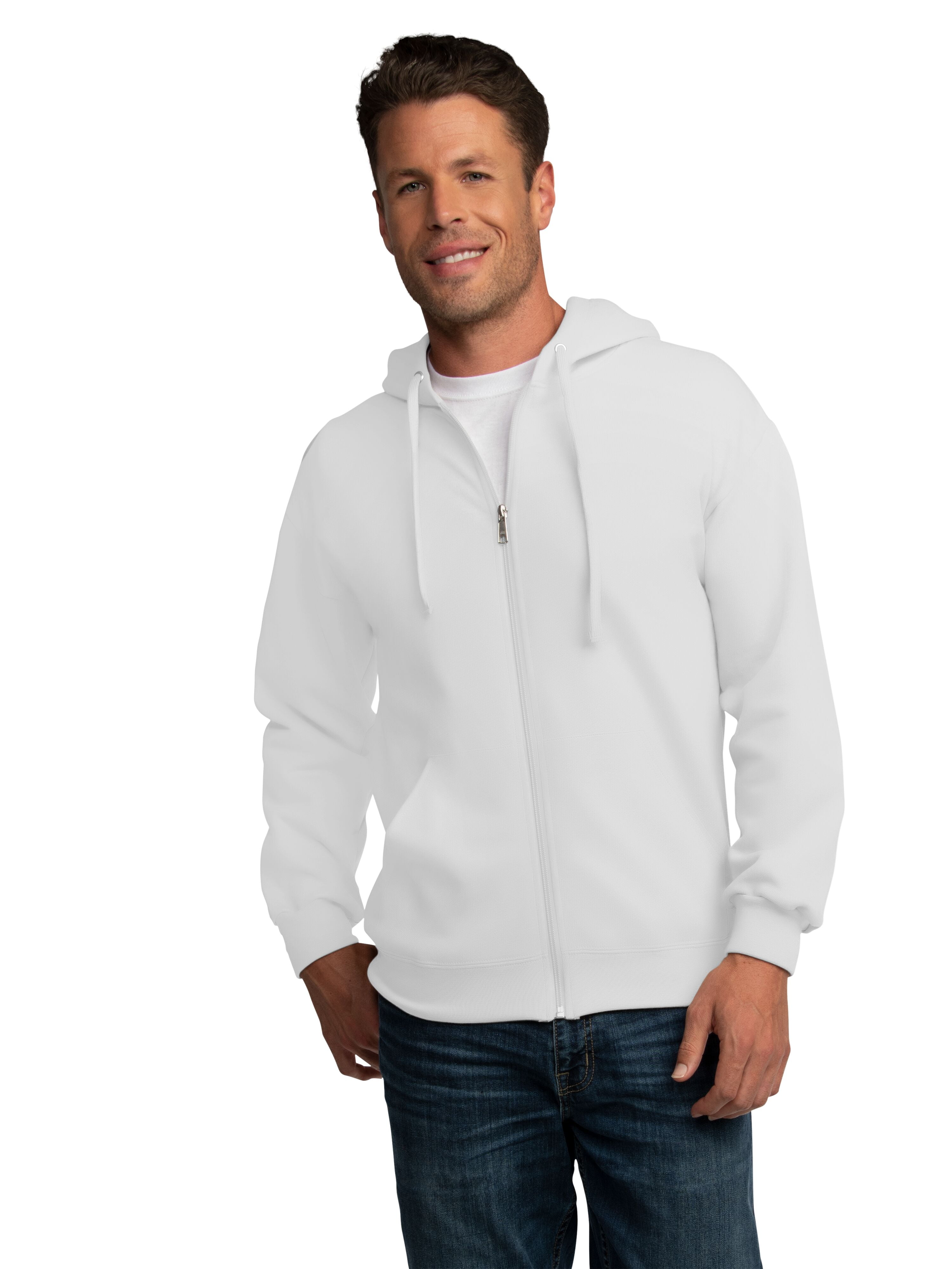 Fruit of the loom men's and big men's eversoft fleece full zip hoodie jacket sale