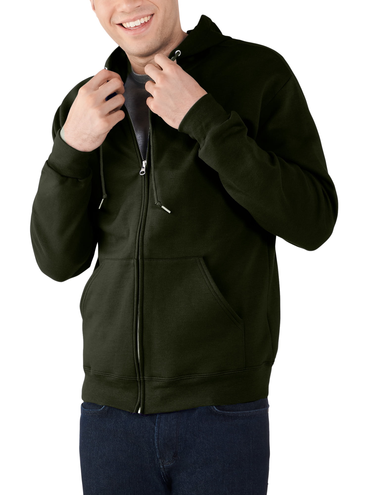 Fruit Of The Loom Men's Zip-Through Sweat Jacket - Medium, White - View #6