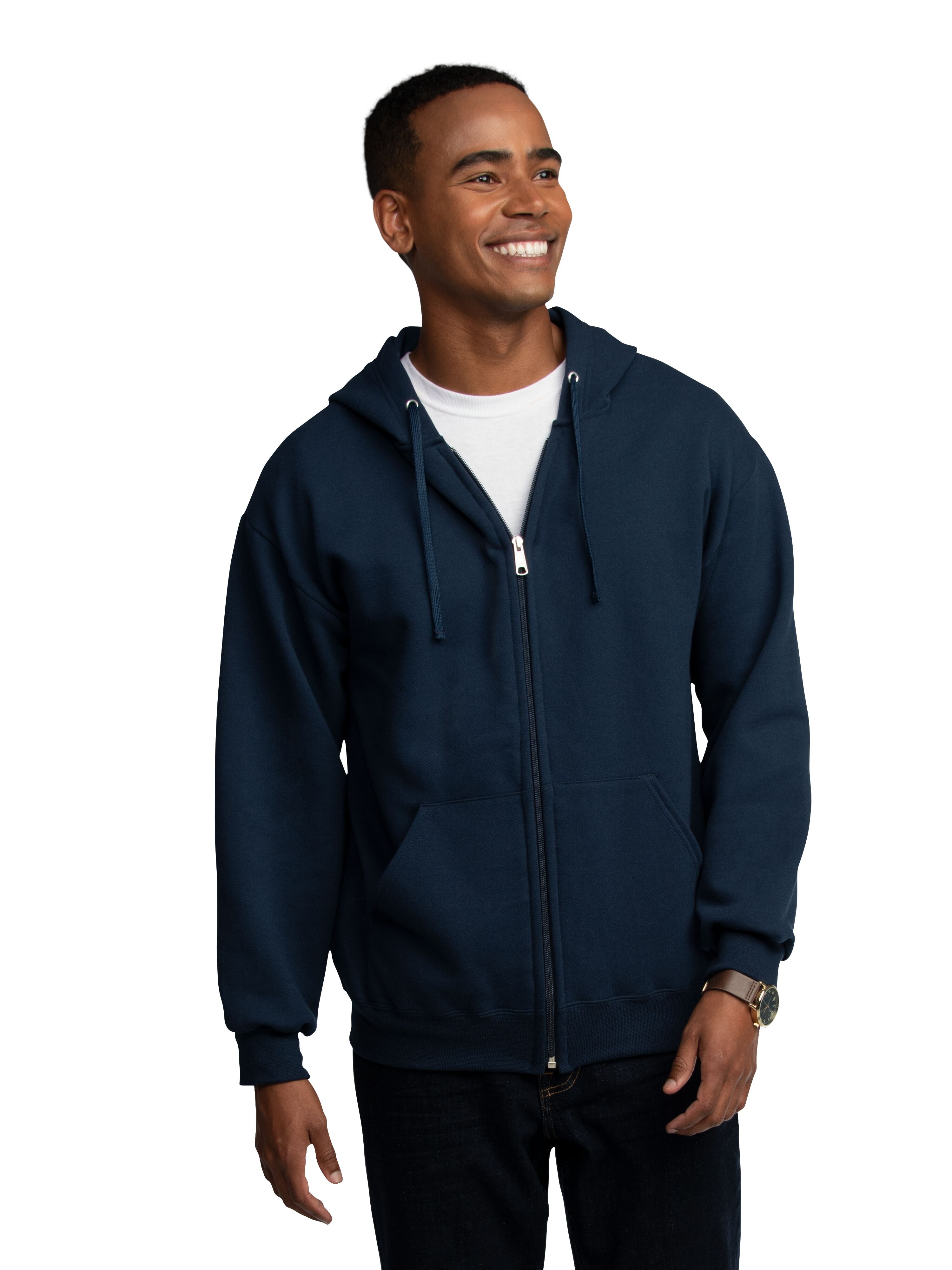 Fruit of the loom men's and big men's eversoft fleece full zip hoodie jacket hotsell
