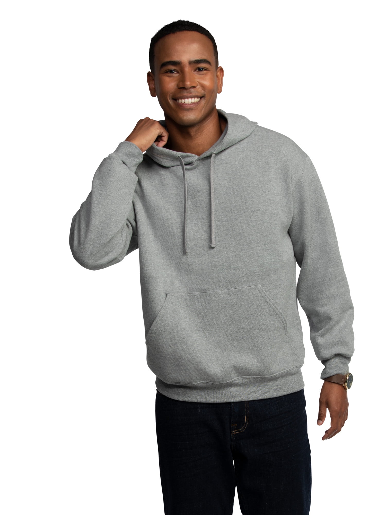 Fruit of the Loom EverSoft Men's Fleece Hooded Pullover Sweatshirt -  Walmart.com