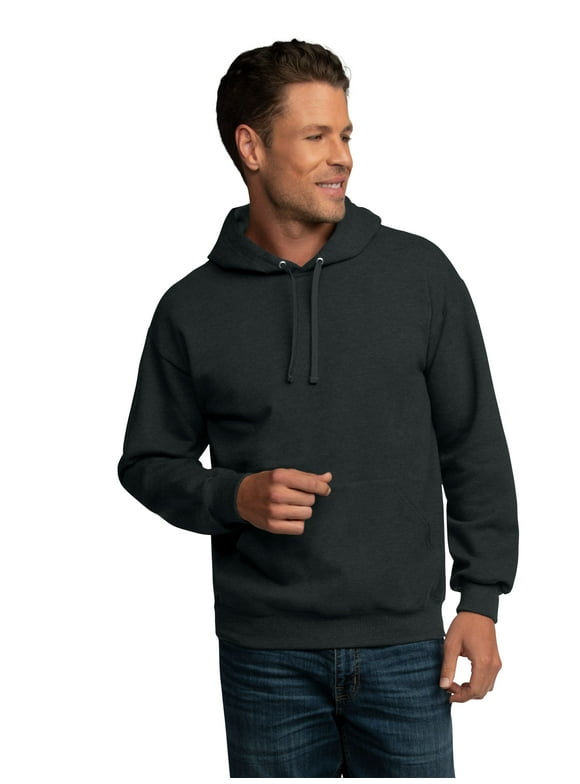 Fruit of the Loom Men's EverSoft Fleece Hoodie, Cozy Pullover Sweatshirt, Sizes S-3XL