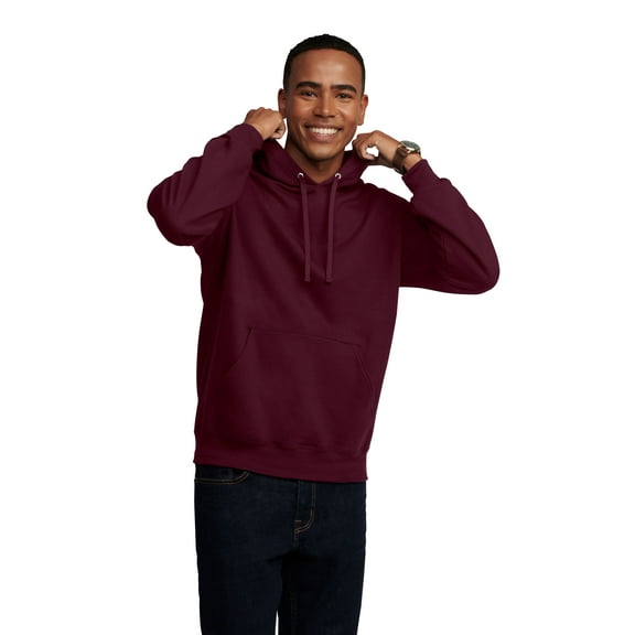 Fruit of the Loom Men's EverSoft Fleece Hoodie, Cozy Pullover Sweatshirt, Sizes S-3XL