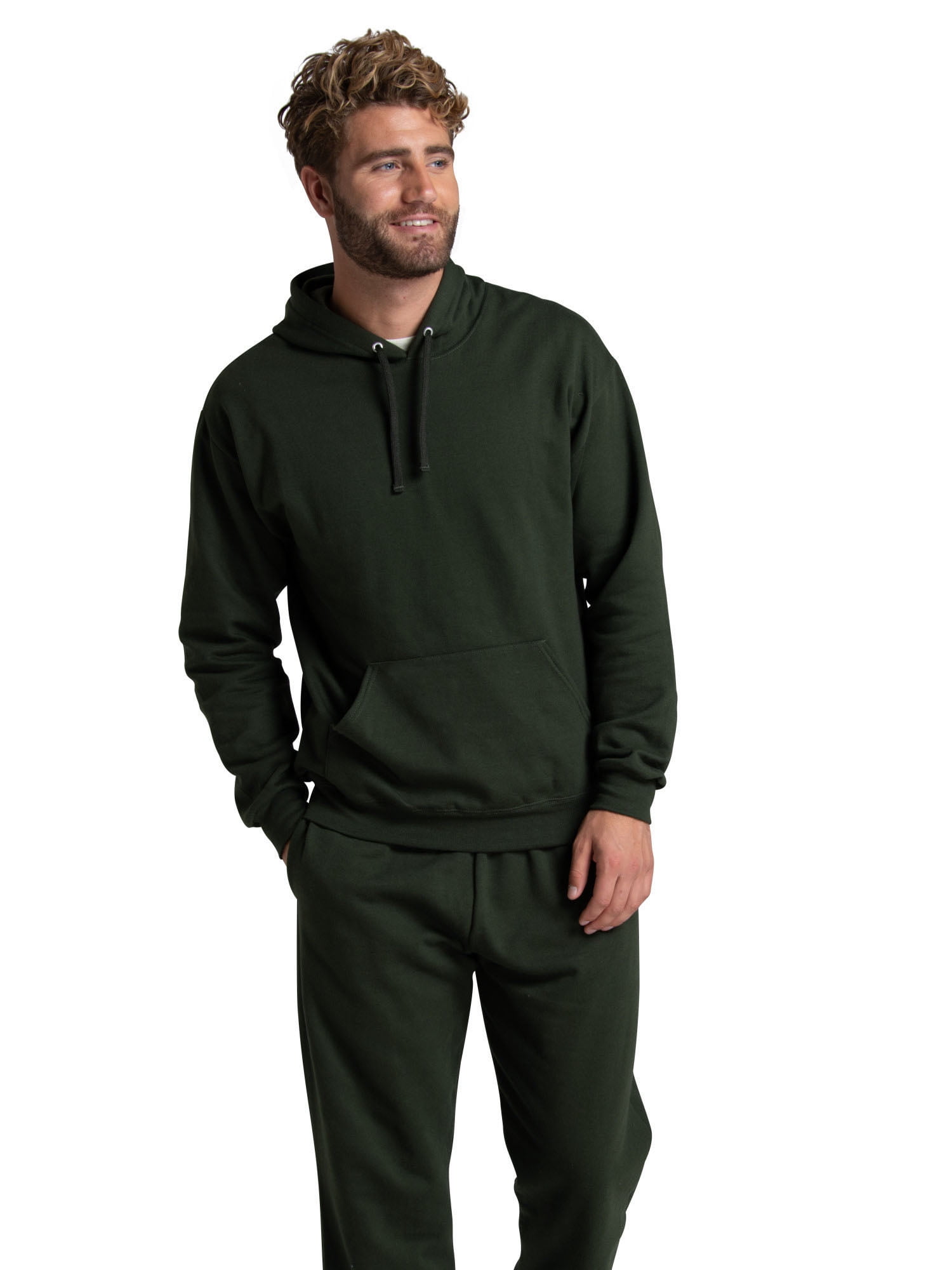 Fruit of the Loom Men's EverSoft Fleece Hoodie, Cozy Pullover Sweatshirt, Sizes S-3XL