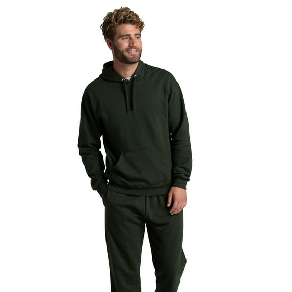 Fruit of the Loom Men's EverSoft Fleece Hoodie, Cozy Pullover Sweatshirt, Sizes S-3XL
