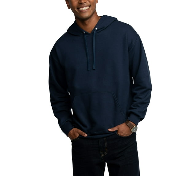 Fruit of the Loom Men's EverSoft Fleece Hoodie, Cozy Pullover Sweatshirt, Sizes S-3XL