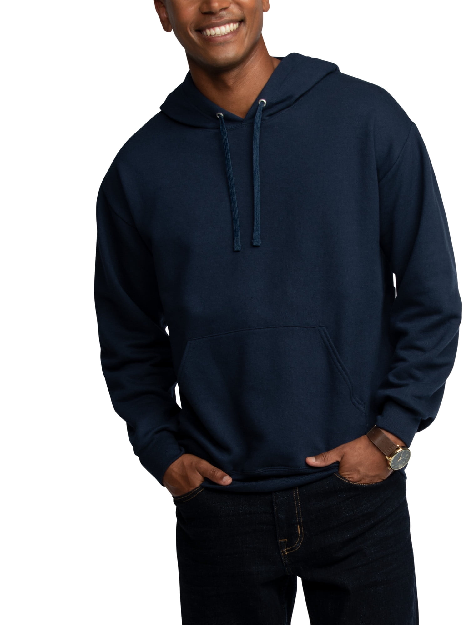 Fruit of the Loom Men's EverSoft Fleece Hoodie, Cozy Pullover Sweatshirt, Sizes S-3XL