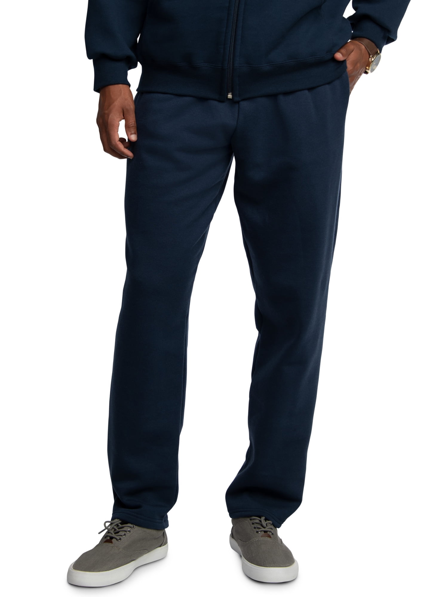 Fruit of the Loom Men's Eversoft Elastic Sweatpants with Open Bottom -  Walmart.com