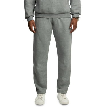 Fruit of the Loom Men's EverSoft Fleece Open Bottom Sweatpants, Sizes S-2XL