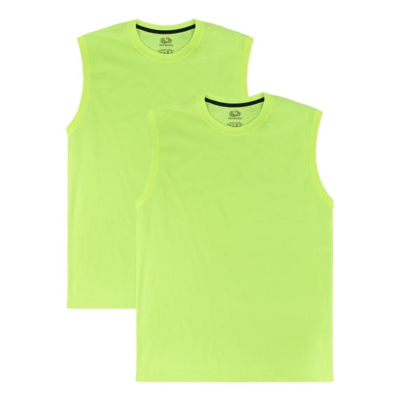 Fruit of the Loom Men's EverSoft Muscle Shirts, 2 Pack, Sizes S-4XL