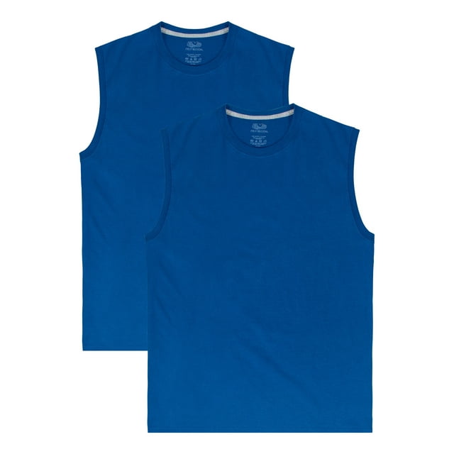 Fruit of the Loom Men's Sleeveless EverSoft Muscle Shirts/Tank Tops, 2