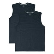 Fruit of the Loom Mens Eversoft Sleeveless Muscle T-Shirt, 2 Pack, Sizes S-4XL