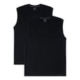 thumbnail image 1 of Fruit of the Loom Men's Jersey Sleeveless Muscle Shirts, 2 Pack, size S-4XL, 1 of 8