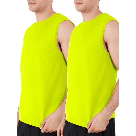 Fruit of the Loom Men's EverSoft Muscle Shirts, 2 Pack