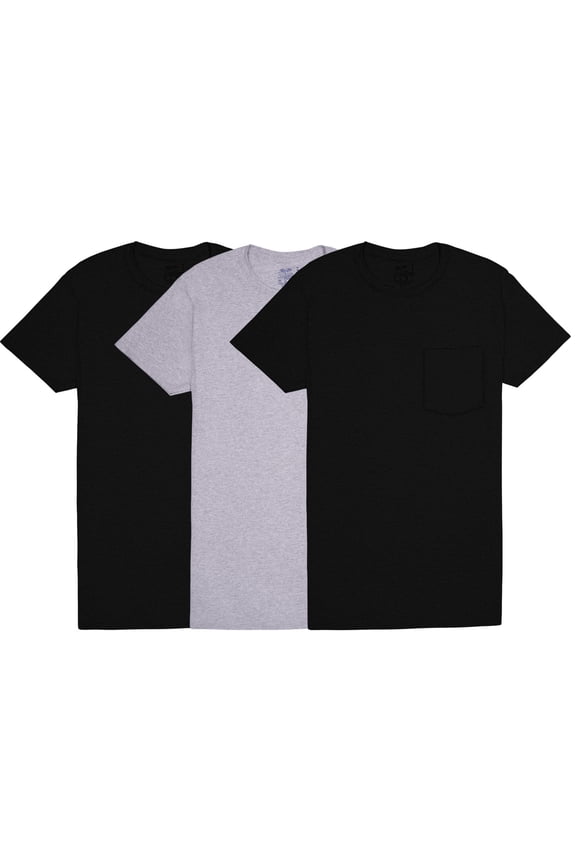 Men's EverSoft Pocket T-Shirt Undershirts, 3-Pack