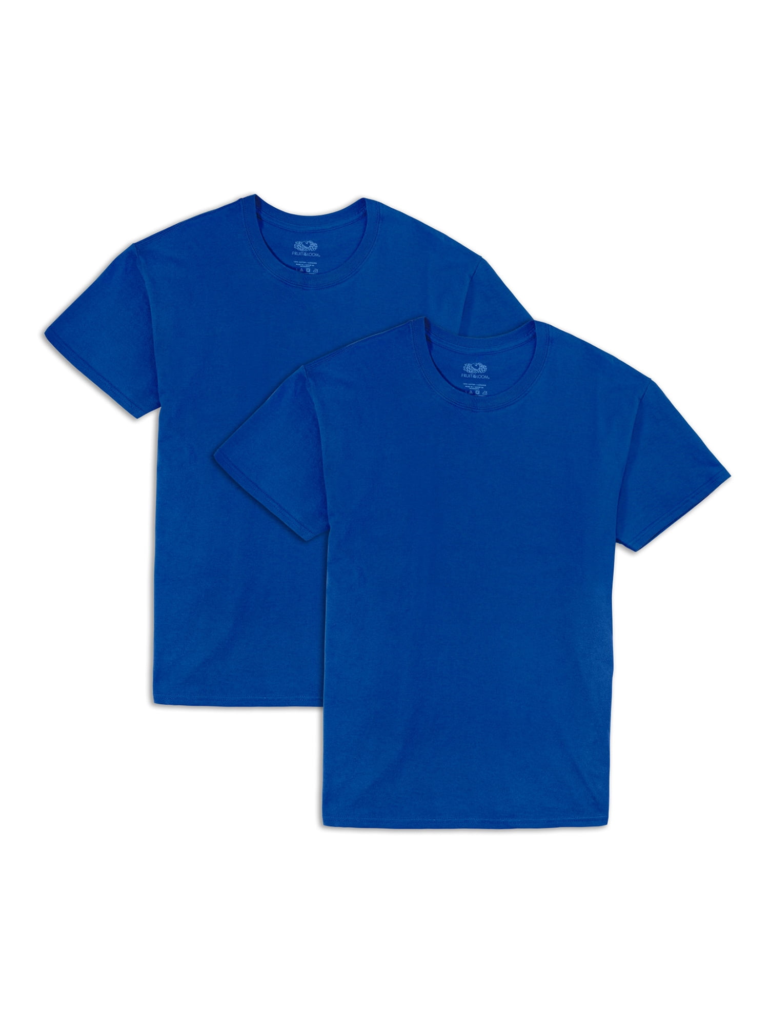 Fruit of the Loom Men's EverSoft Crew T-Shirt 2 Pack, S-4XL