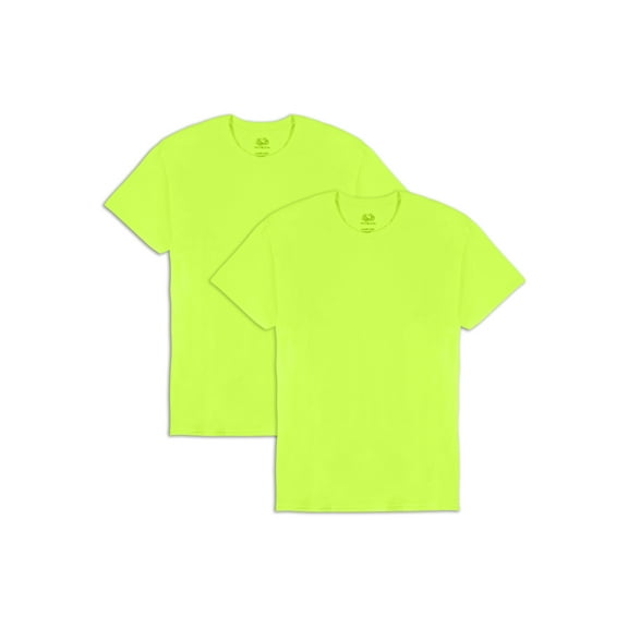 Fruit of the Loom Men's EverSoft Short Sleeve Crew T-Shirt, 2 Pack, Sizes S-4XL