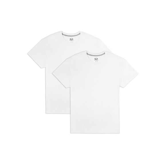 Fruit of the Loom Men's EverSoft Short Sleeve Crew T-Shirt, 2 Pack, Sizes S-4XL