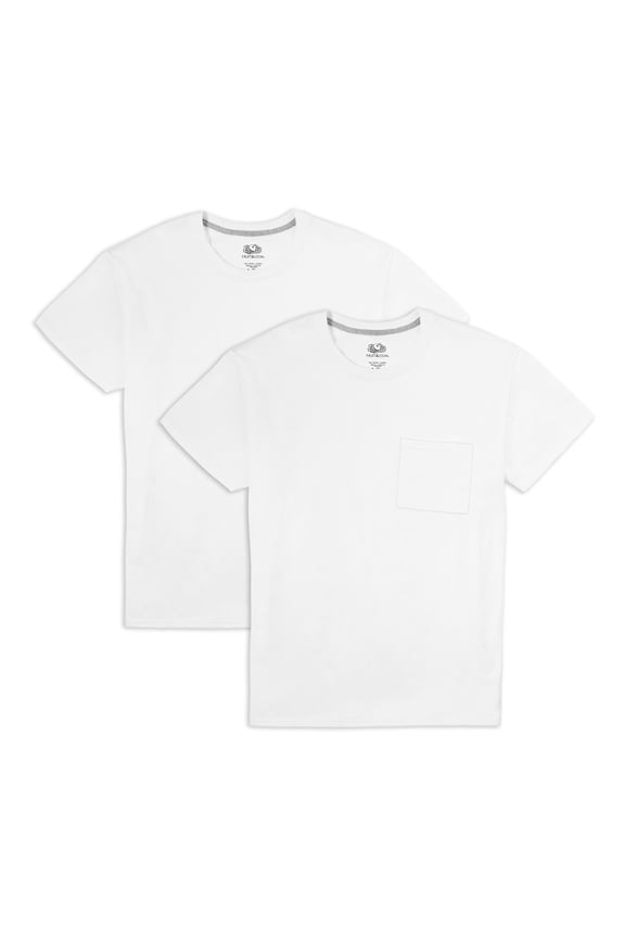 Men's EverSoft Short Sleeve Pocket T-Shirt, 2 Pack