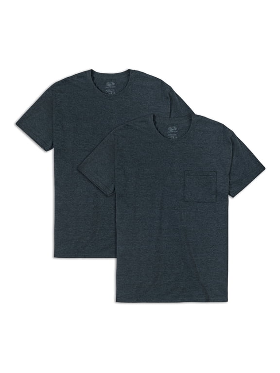 Men's EverSoft Short Sleeve Pocket T-Shirt, 2 Pack