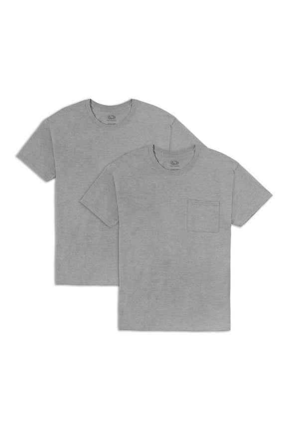 Men's EverSoft Short Sleeve Pocket T-Shirt, 2 Pack