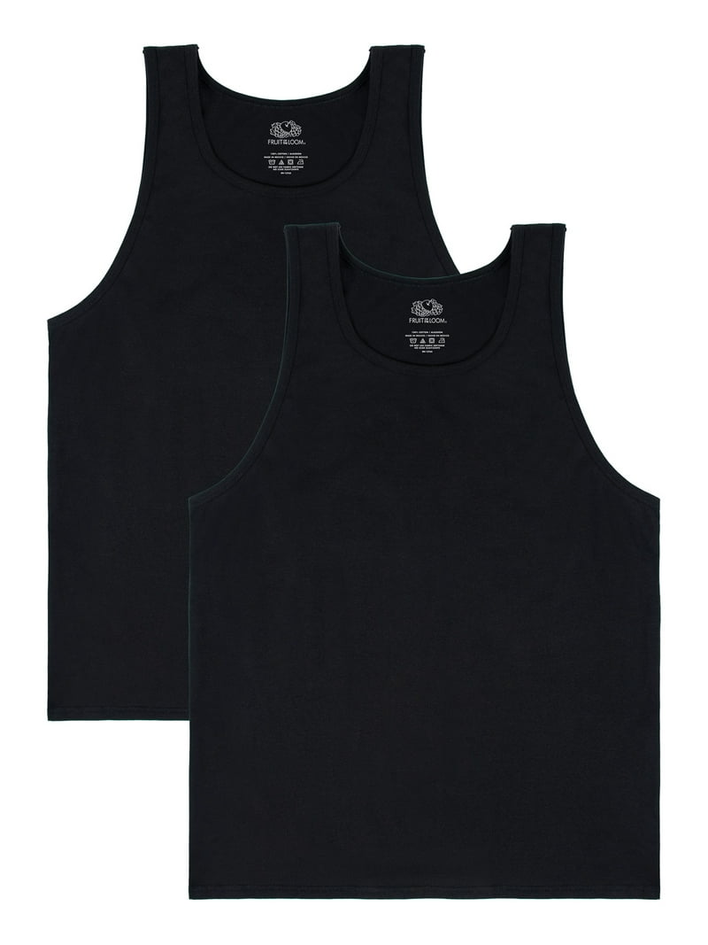 Fruit of the Loom Men's EverSoft Sleeveless Tank Tops, 2 Pack