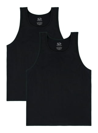 Fruit of the Loom Mens Essentials 5-Pack Pure Comfort Tanks, S, Assorted at   Men's Clothing store