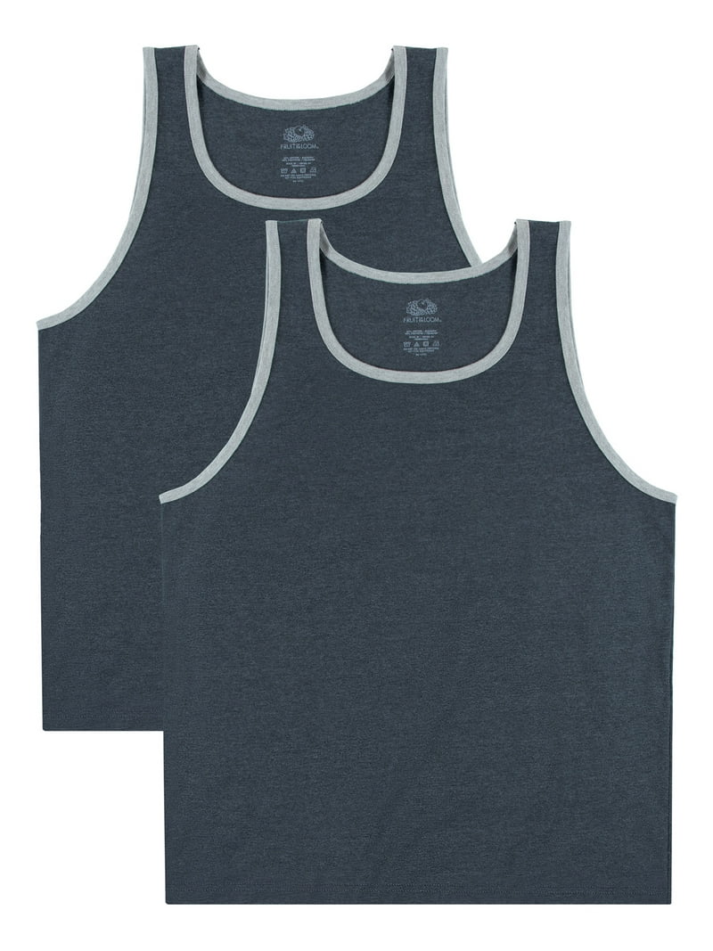 Fruit of the Loom Men's EverSoft Tank Tops, 2 Pack - Walmart.com