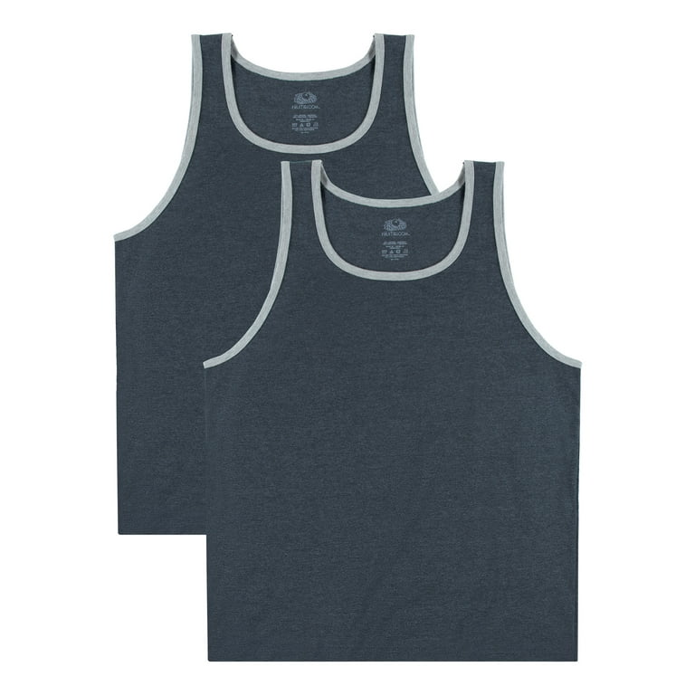 Fruit of the Loom Men's EverSoft Tank Tops, 2 Pack - Walmart.com