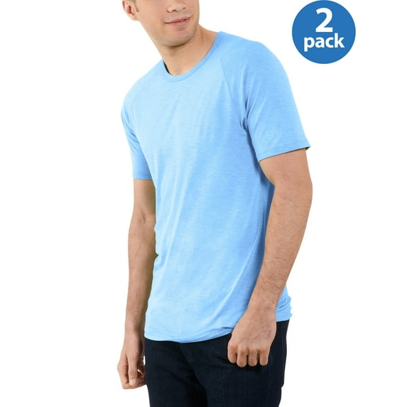 Fruit of the Loom Men's Everlight Short Sleeve Raglan T-Shirt - 2 Pack