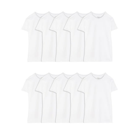Fruit of the Loom Men's Crew Neck T-Shirt Undershirts, White Multipacks, Also Available in Big & Tall