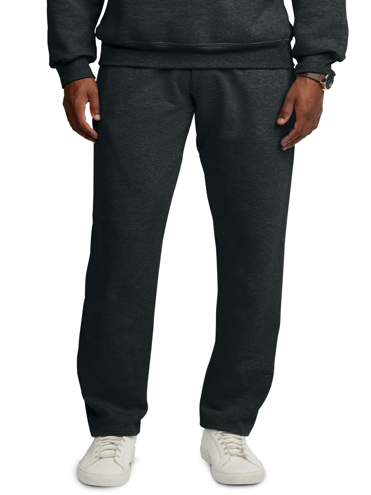 Fruit of the Loom Men's Eversoft Fleece Open Bottom Sweatpants, Sizes S
